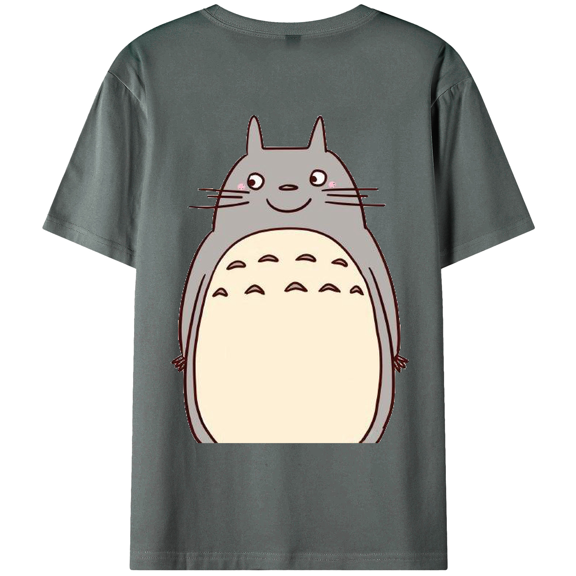 （画像用） となりのトトロ 草壁メイ 草壁サツキ My Neighbor Totoro Satsuki Kusakabe Mei Kusakabe 綿100％ メンズ半袖Tシャツ（バックプリント） 通気性